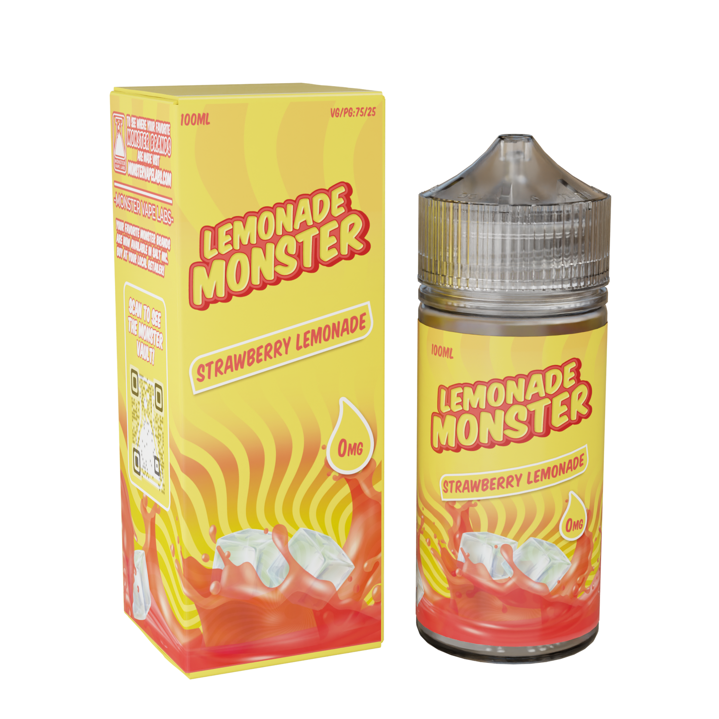 Best Deal Lemonade Monster 100mL Vape Juice - Strawberry Lemonade