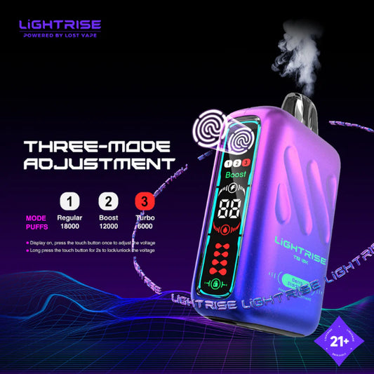 Best Deal Lost Vape Lightrise TB 18K Disposable Vape 18mL