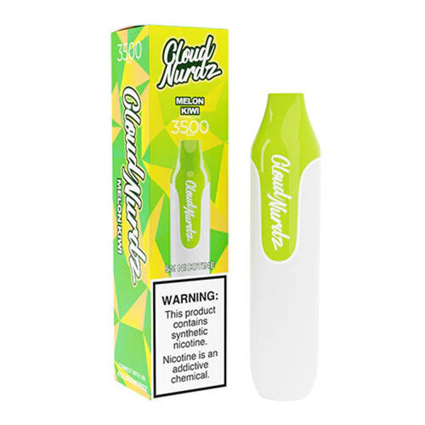 Best Deal Best Deal Cloud Nurdz Synthetic Disposable Vape 3500 Puffs 10mL Melon Kiwi