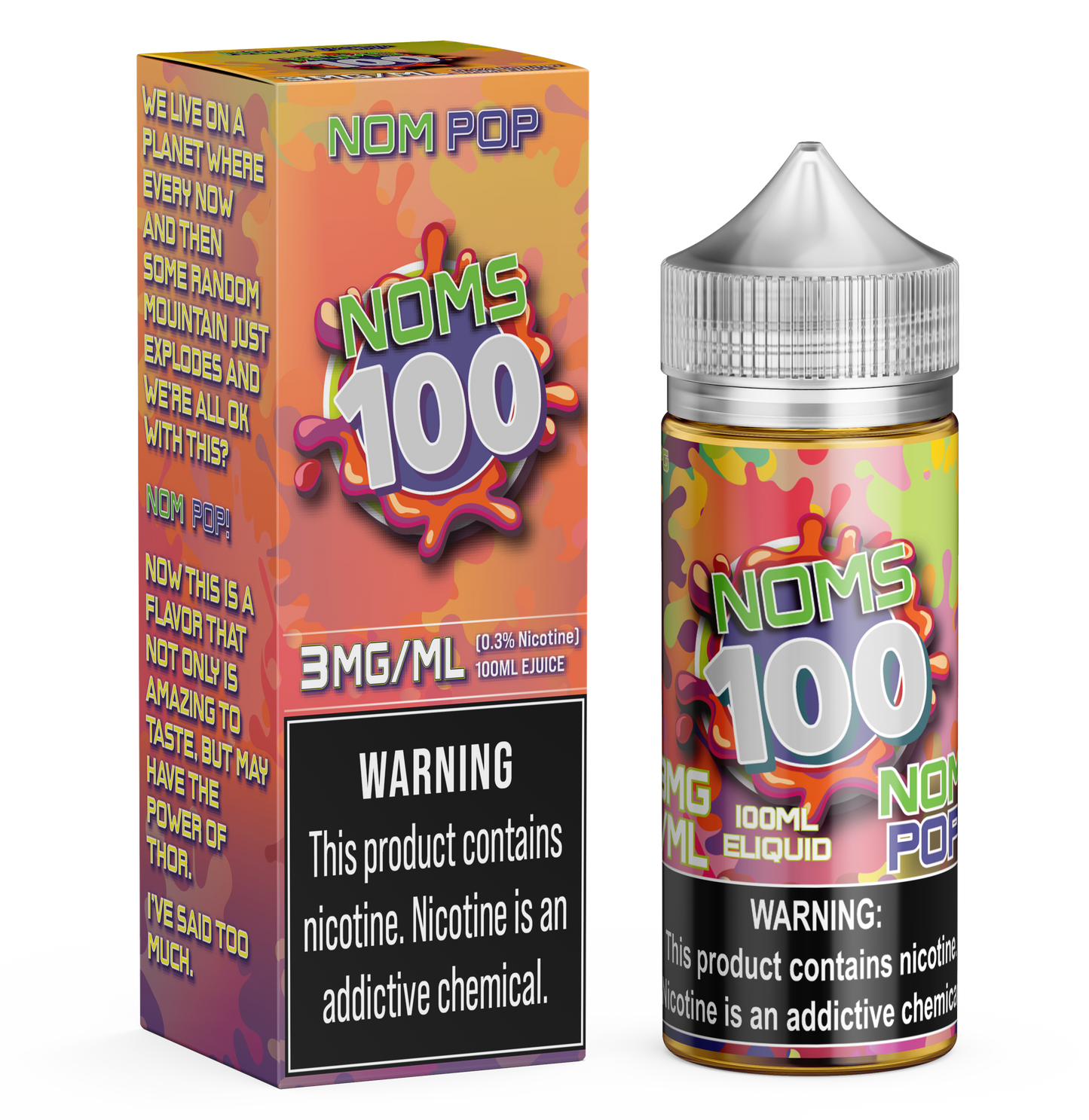 Best Deal Noms 100 Vape Juice 100mL - Non pop