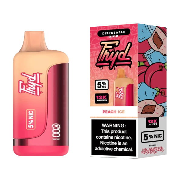 Best Deal FRYD 12000 Puffs Rechargeable Disposable Vape 17mL  Peach Ice