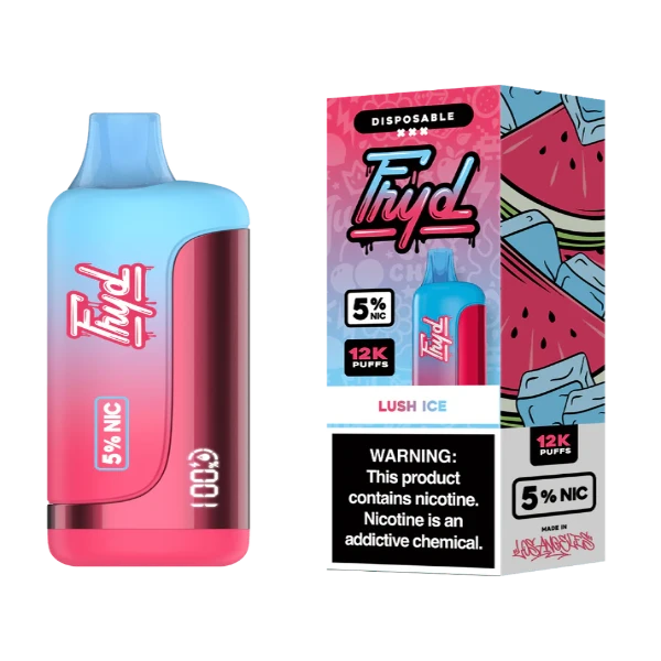 Best Deal FRYD 12000 Puffs Rechargeable Disposable Vape 17mL  Lush Ice