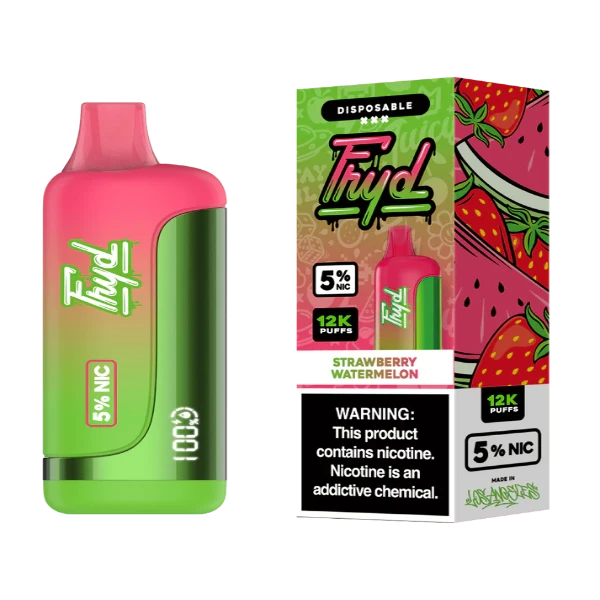 Best Deal FRYD 12000 Puffs Rechargeable Disposable Vape 17mL  Strawberry Watermelon