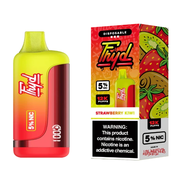 Best Deal FRYD 12000 Puffs Rechargeable Disposable Vape 17mL  Strawberry Kiwi