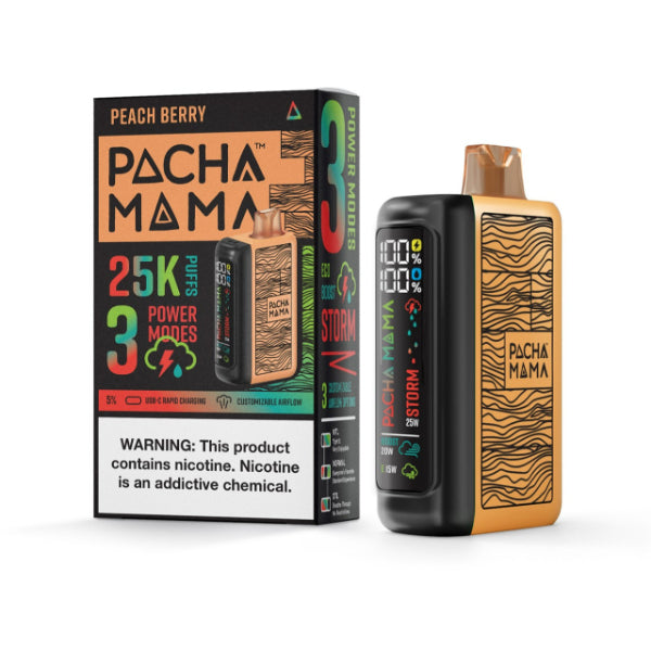 Best Deal Pachamama 25,000 Puff Disposable - Peach Berry