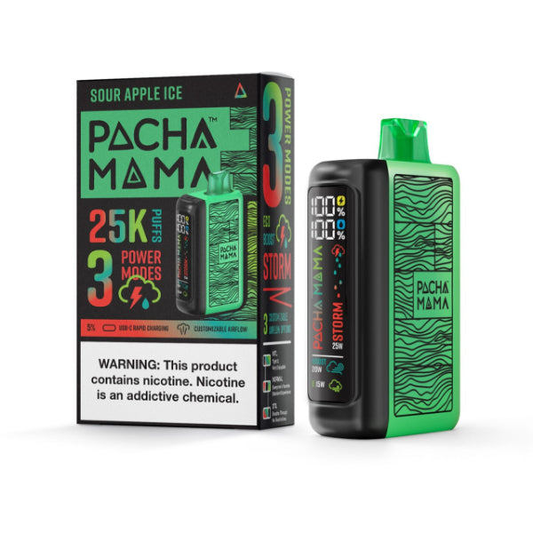 Best Deal Pachamama 25,000 Puff Disposable - Sour Apple Ice