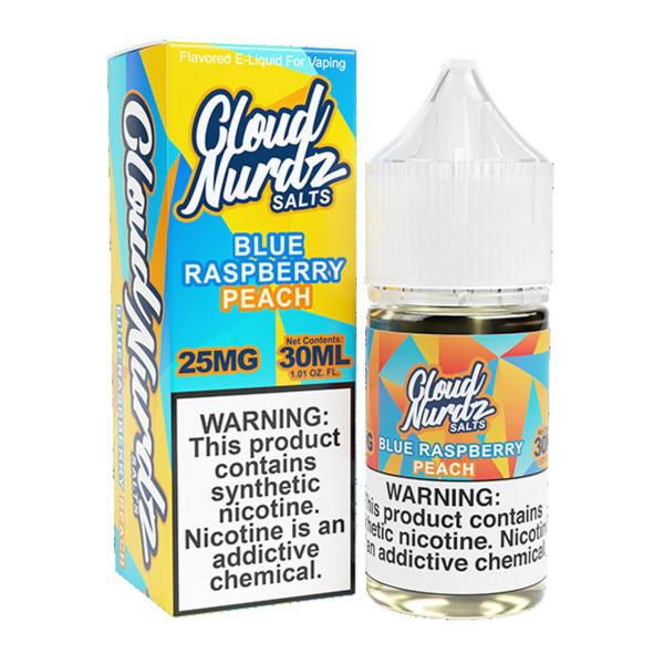 Cloud Nurdz Salts Vape Juice 30mL Best Flavor Peach Blue Razz