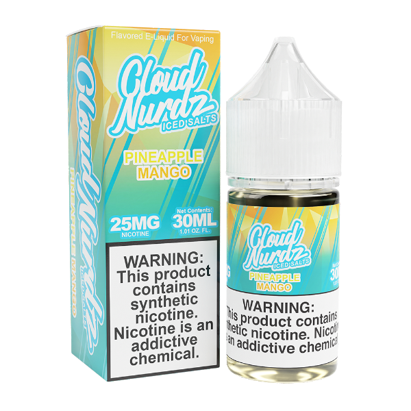 Cloud Nurdz Salts Vape Juice 30mL Best Flavor Pineapple Mango Ice