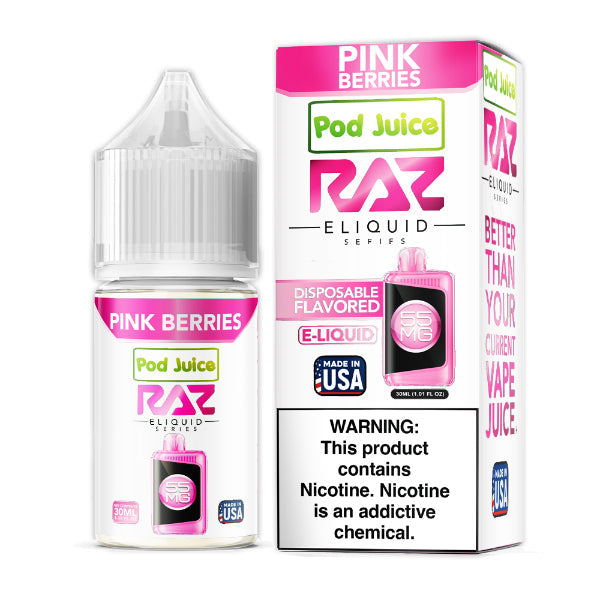 Pod Juice + RAZ Disposables Collab Salt E-Liquid 30mL