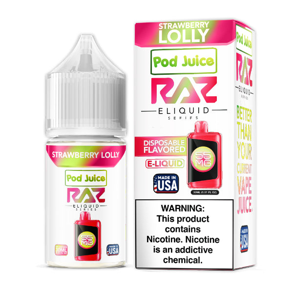 Pod Juice + RAZ Disposables Collab Salt E-Liquid 30mL