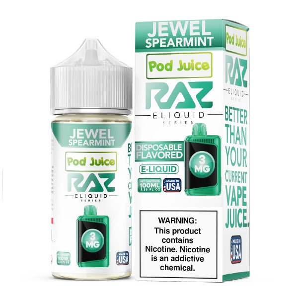 Pod Juice + RAZ Disposables Collab Freebase E-Liquid 100mL