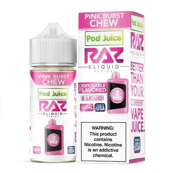 Pod Juice + RAZ Disposables Collab Freebase E-Liquid 100mL