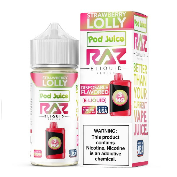 Pod Juice + RAZ Disposables Collab Freebase E-Liquid 100mL