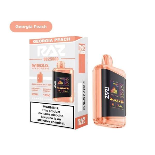 Best Deal RAZ DC25K 25,000 Puffs Rechargeable Vape 16mL Georgia Peach