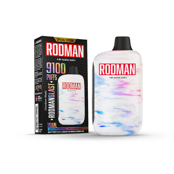 Best Deal RODMAN 9100 Puffs Rechargeable Vape Rodman Blast