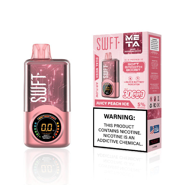 Best Deal SWFT META 30000 Disposable Vape - Juicy Peach Ice