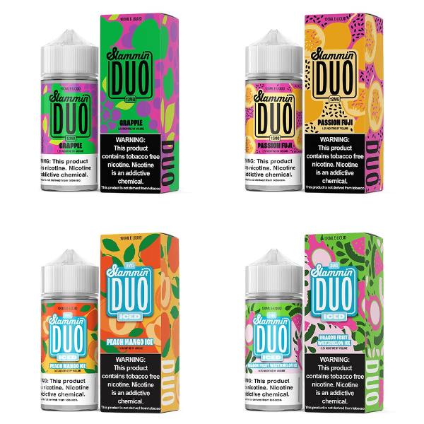 Slammin Duo Series E-Liquid 100mL (Freebase) Best Flavor