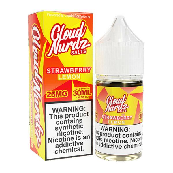 Cloud Nurdz Salts Vape Juice 30mL Best Flavor Strawberry Lemon