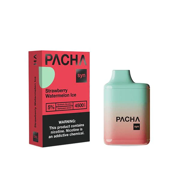 Best Deal Pachamama Syn 4500 Puffs Single Disposable Vape 12mL Strawberry Watermelon Ice