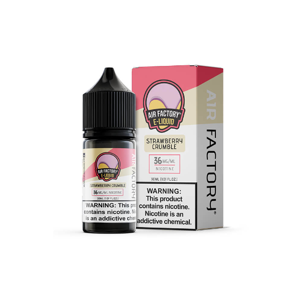 Best Deal Air Factory Salts Vape Juice 30mL Strawberry Crumble