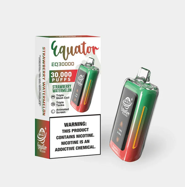 Strawberry Watermelon - Best Deal Equator EQ30000 Rechargeable Disposable Vape 30ml