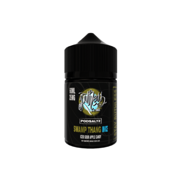 Best Deal Ruthless Salt Nic E-Liquid Vape Juice 60mL - Swamp Thang On Ice