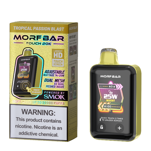 Best Deal Morfbar Touch 20000 Puffs Disposable Vape 18mL Tropical Passion Blast