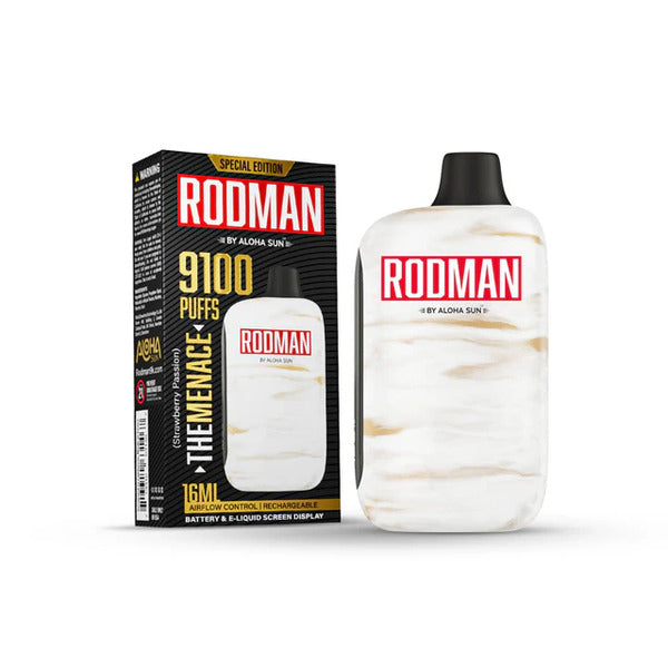 Best Deal RODMAN 9100 Puffs Rechargeable Vape The Menace