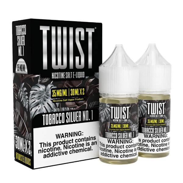 Lemon Twist 30mL x 2 Vape Juice Best Flavor Tobacco Silver No.1