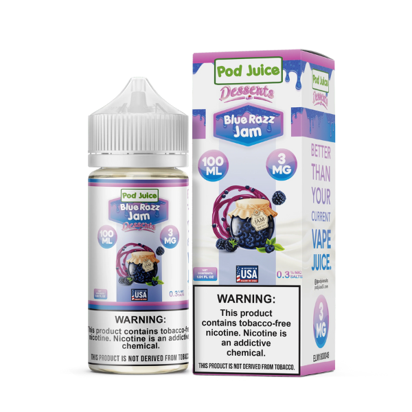 Best Deal Pod Juice Salt Series 30ML - Blue Razz Jam