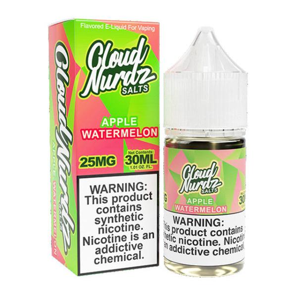 Cloud Nurdz Salts Vape Juice 30mL Best Flavor Watermelon Apple