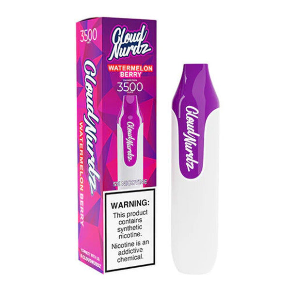 Best Deal Cloud Nurdz 3500 Puffs Disposable Vape 10mL Watermelon Berry