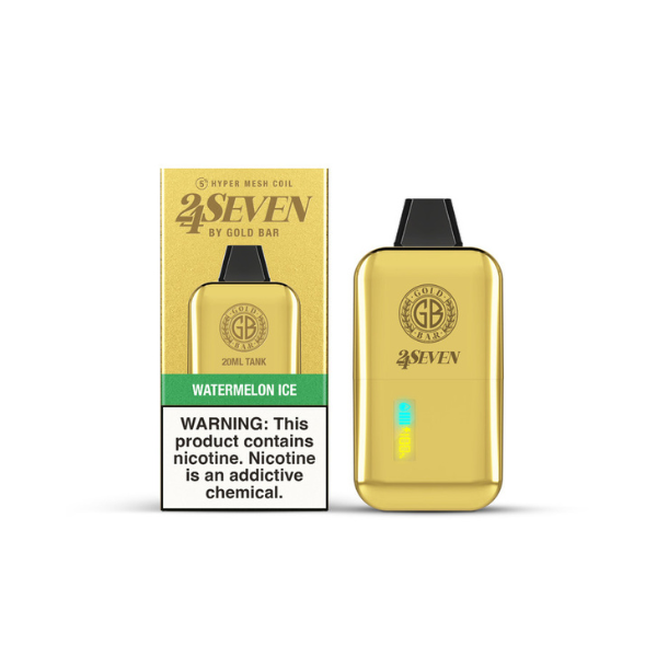 Gold Bar 24Seven 24000 Puff Disposable Vape 20mL -  Watermelon Lime