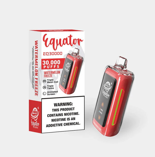 Best Deal Equator EQ30000 Rechargeable Disposable Vape 30ml Watermelon Freeze