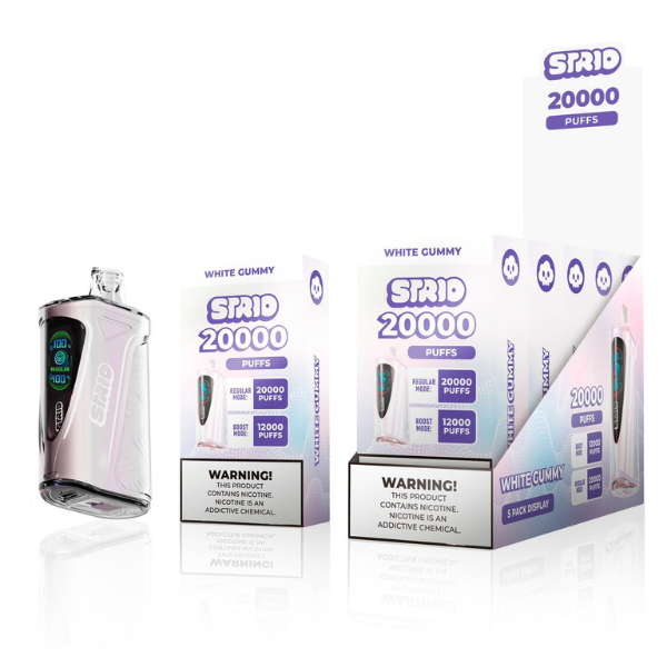 Best Deal STRIO 20000 Puffs Rechargeable Disposable Vape 24mL - White Gummy 