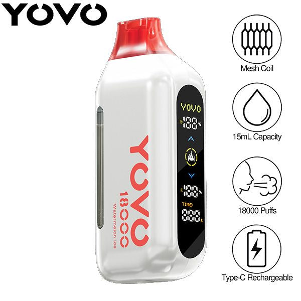 Yovo Ultra 18000 Puffs Disposable Best Flavor Watermelon Ice