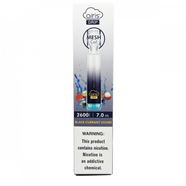 Best Deal Airis Drip 2600 Puffs Disposable Vape - Black Currant Lychee