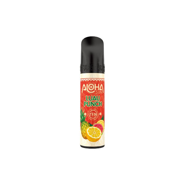 3% Aloha Sun TFN Disposable Vape 8mL 10 Pack Best Flavor Luau Punch