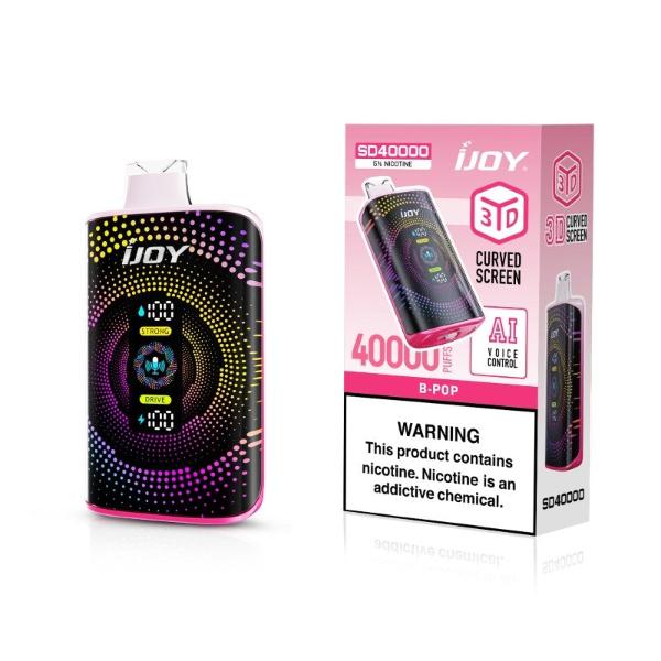 iJoy SD40000 40K Puffs AI Voice Control Disposable Best Flavor B-Pop