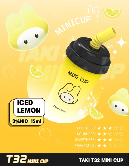 Veex Taki T32 Mini Cup Disposable Iced Lemon
