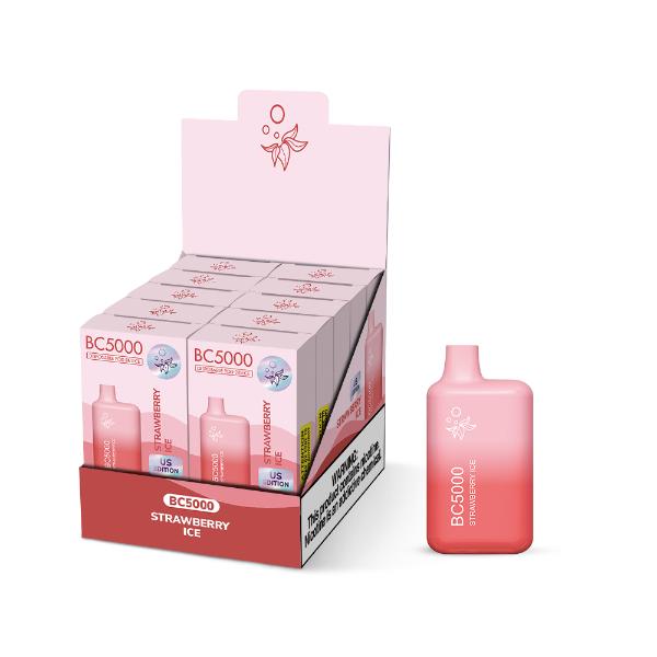 Best Deal ELF BC5000 Disposable Vape 9.5mL Strawberry Ice