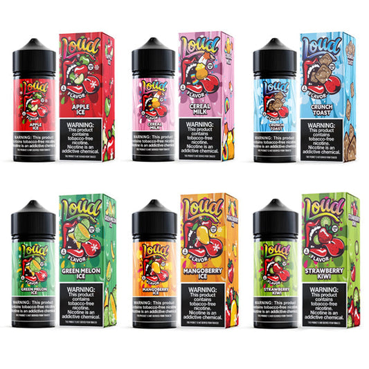 Black Out Loud TFN 100mL Vape Juice Best Flavors Apple Ice Cereal Milk Crunch Toast Green Melon Ice Mangoberry Ice Strawberry Kiwi