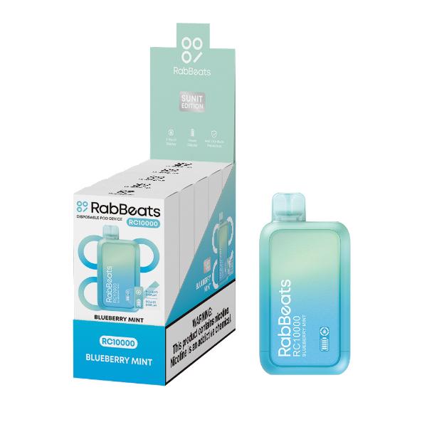 Best Deal RabBeats RC10000 10000 Puffs Disposable Vape 18mL Blueberry Mint