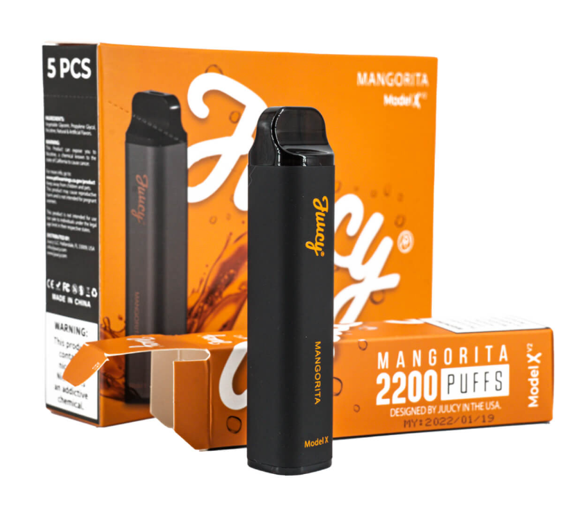 JUUCY Model X V2 2200 Puff Single Disposable Vape Best Flavor Mangorita