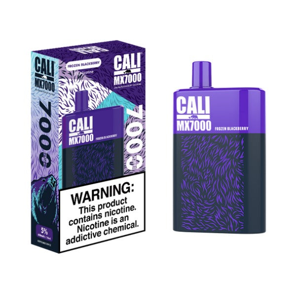 Cali Pods Cali MX7000 Disposable Vape Best Flavor Frozen Blackberry