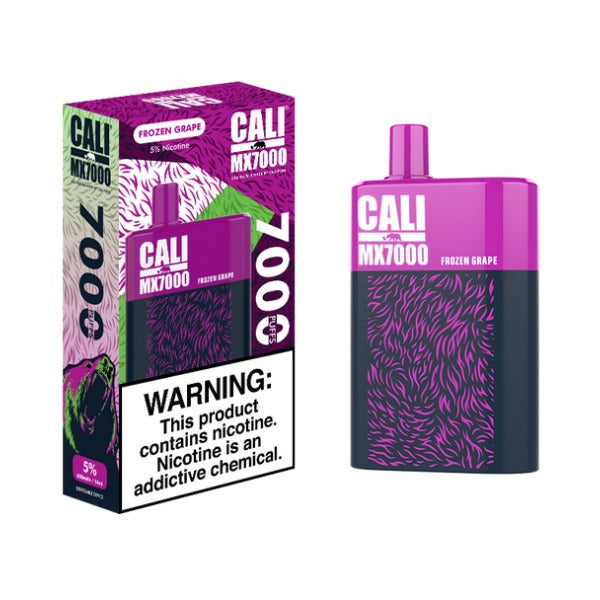 Cali Pods Cali MX7000 Disposable Vape Best Flavor Frozen Grape