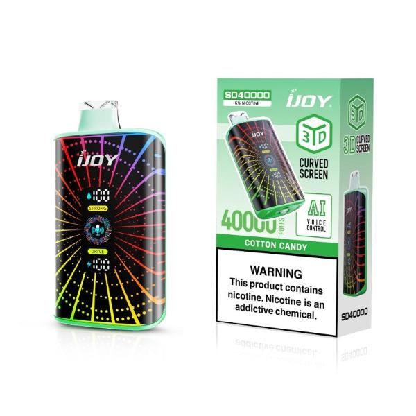 iJoy SD40000 40K Puffs AI Voice Control Disposable Best Flavor Cotton Candy