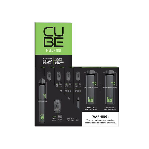 Best Deal VaporTech Cube Disposable 10-Pack Melonhiti