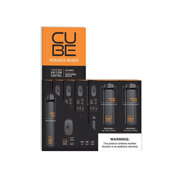 Best Deal VaporTech Cube Disposable 10-Pack Morango Mango