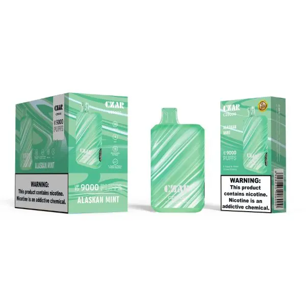 Best Deal Czar CZ9000 9000 Puffs Disposable Vape 17mL 5 Pack Alaskan Mint